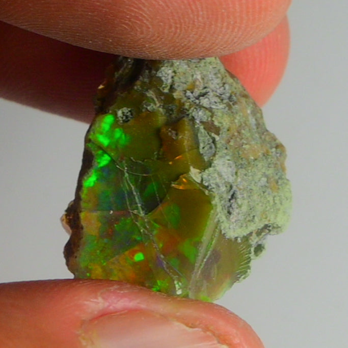 Black Opal Weight: 22.70  Carats | Natural Black Ethiopian Opal Rough - Ready for Cutting & Jewelry