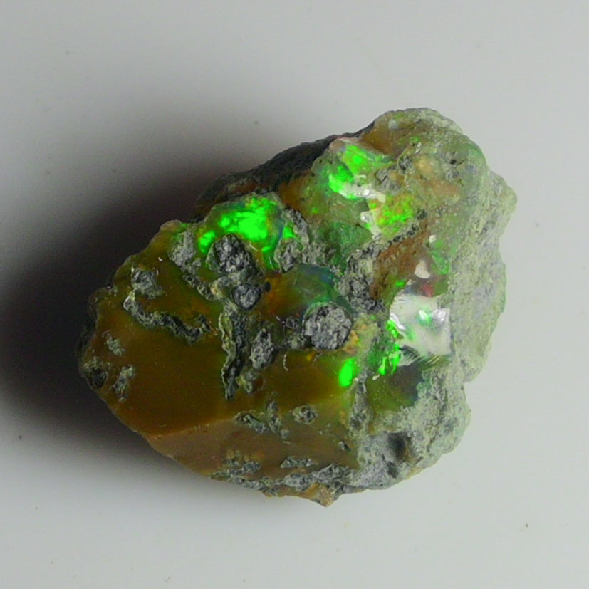 Black Opal Weight: 22.70  Carats | Natural Black Ethiopian Opal Rough - Ready for Cutting & Jewelry