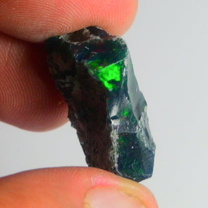 Black Opal Weight: 20.50 Carats | Natural Black Ethiopian Opal Rough - Ready for Cutting & Jewelry