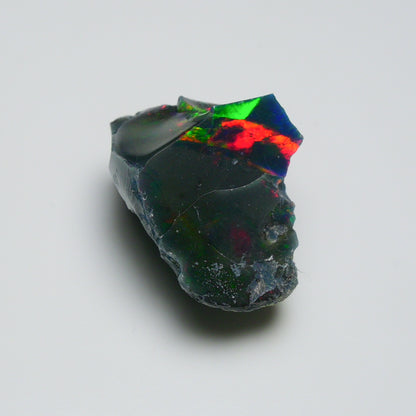Black Opal 28.15 Carats | Natural Black Ethiopian Opal Rough - Ready for Cutting & Jewelry