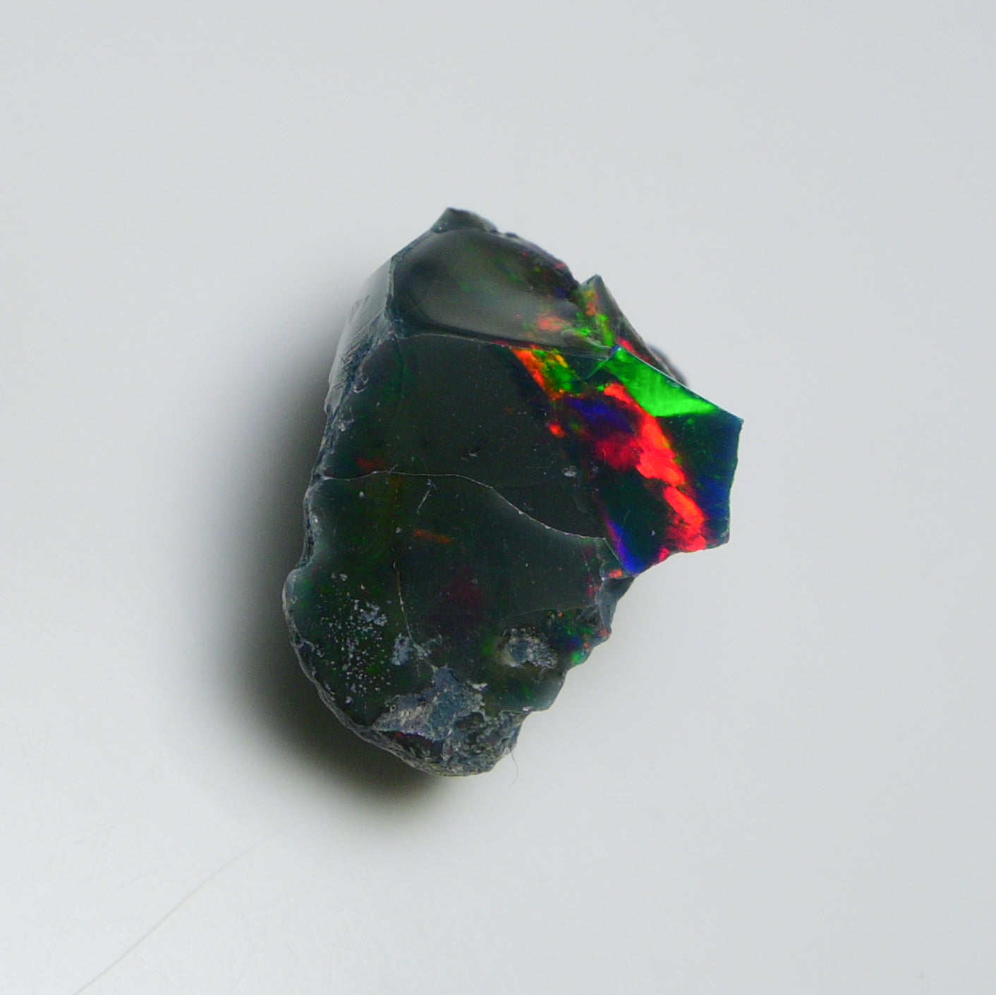 Black Opal 28.15 Carats | Natural Black Ethiopian Opal Rough - Ready for Cutting & Jewelry