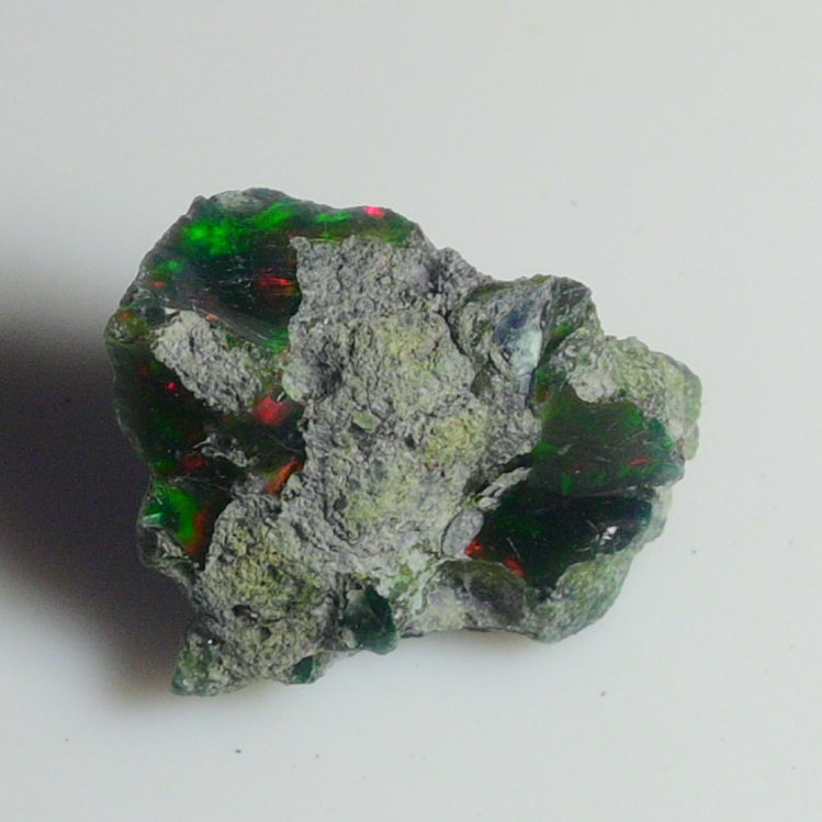 Black Opal Weight: 19.80 Carats | Natural Black Ethiopian Opal Rough - Ready for Cutting & Jewelry