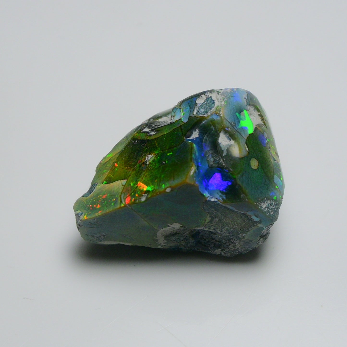 Black Opal 37.86 Carats | Natural Black Ethiopian Opal Rough - Ready for Cutting & Jewelry