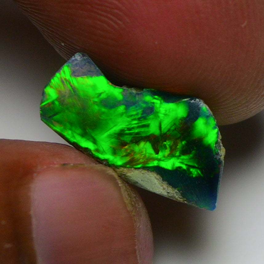 Black Opal 3.45 Carats | Natural Black Ethiopian Opal Rough - Ready for Cutting & Jewelry!