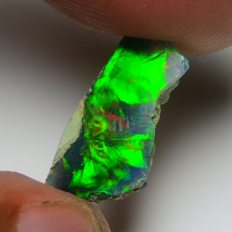 Black Opal 3.45 Carats | Natural Black Ethiopian Opal Rough - Ready for Cutting & Jewelry!