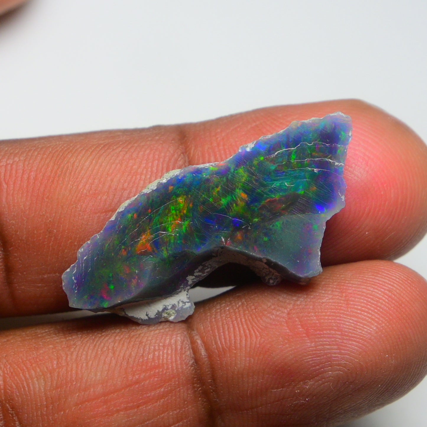 Black Opal 9.70 Carats | Natural Black Ethiopian Opal Rough - Ready for Cutting & Jewelry!