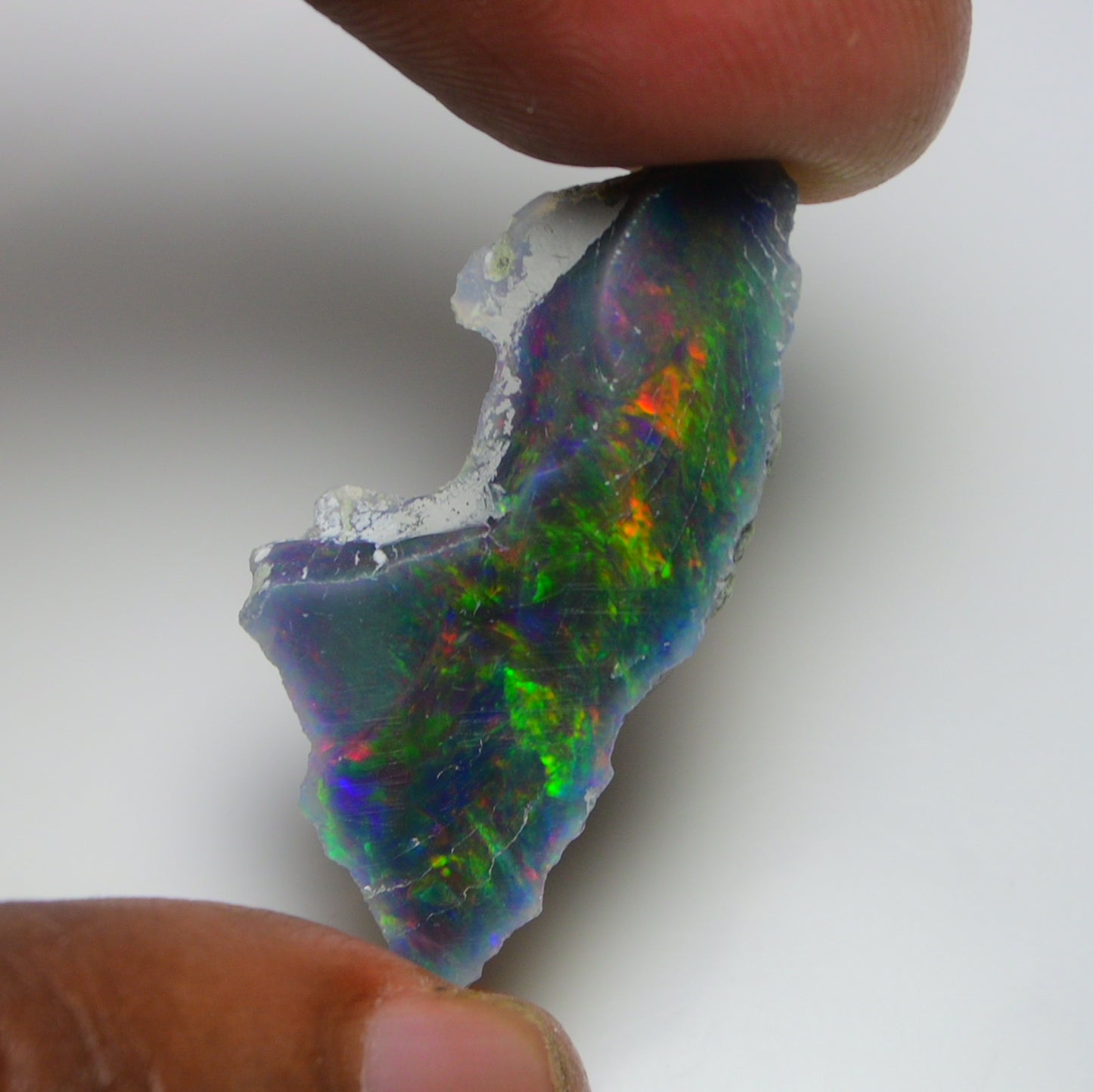 Black Opal 9.70 Carats | Natural Black Ethiopian Opal Rough - Ready for Cutting & Jewelry!