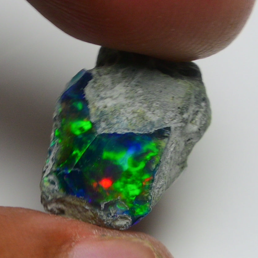 Black Opal 8.90 Carats | Natural Black Ethiopian Opal Rough - Ready for Cutting & Jewelry!