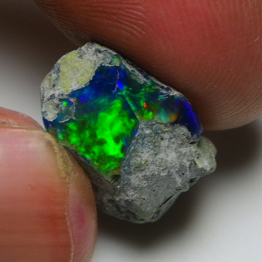 Black Opal 8.90 Carats | Natural Black Ethiopian Opal Rough - Ready for Cutting & Jewelry!
