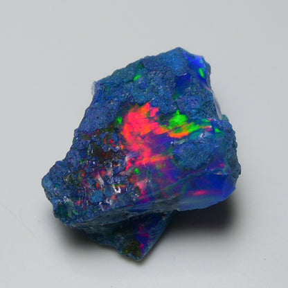 Rare Blue Opal 20.60 Carats | Natural Blue Ethiopian Opal Rough - Ready for Cutting & Jewelry!