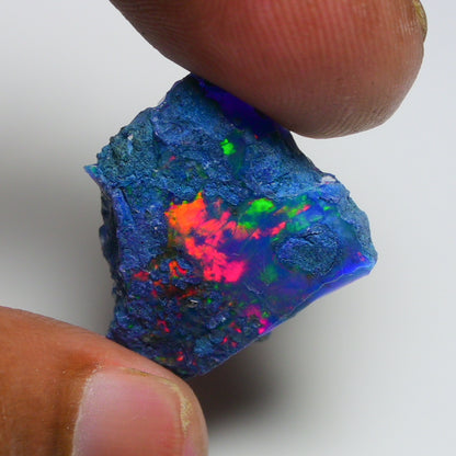 Rare Blue Opal 20.60 Carats | Natural Blue Ethiopian Opal Rough - Ready for Cutting & Jewelry!