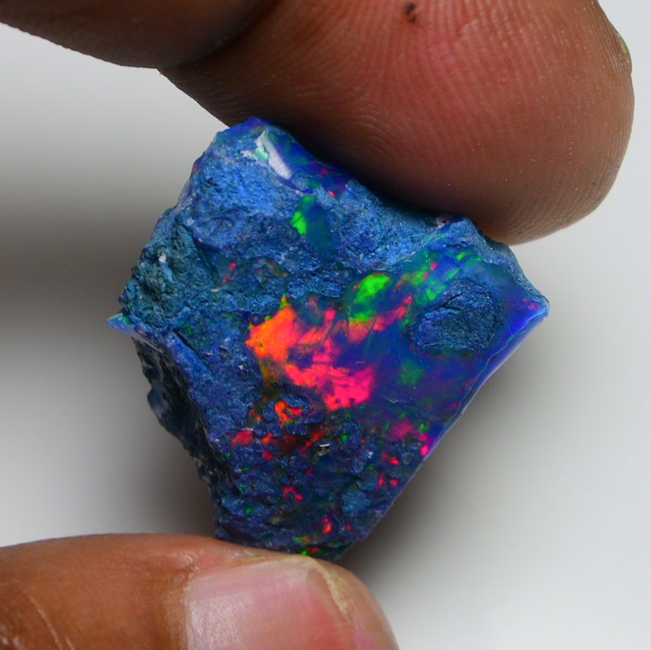 Rare Blue Opal 20.60 Carats | Natural Blue Ethiopian Opal Rough - Ready for Cutting & Jewelry!