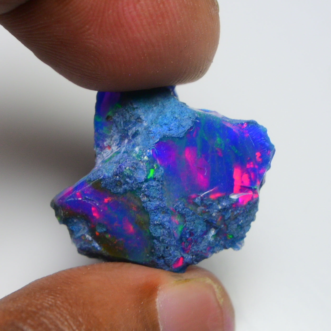 Rare Blue Opal 20.60 Carats | Natural Blue Ethiopian Opal Rough - Ready for Cutting & Jewelry!