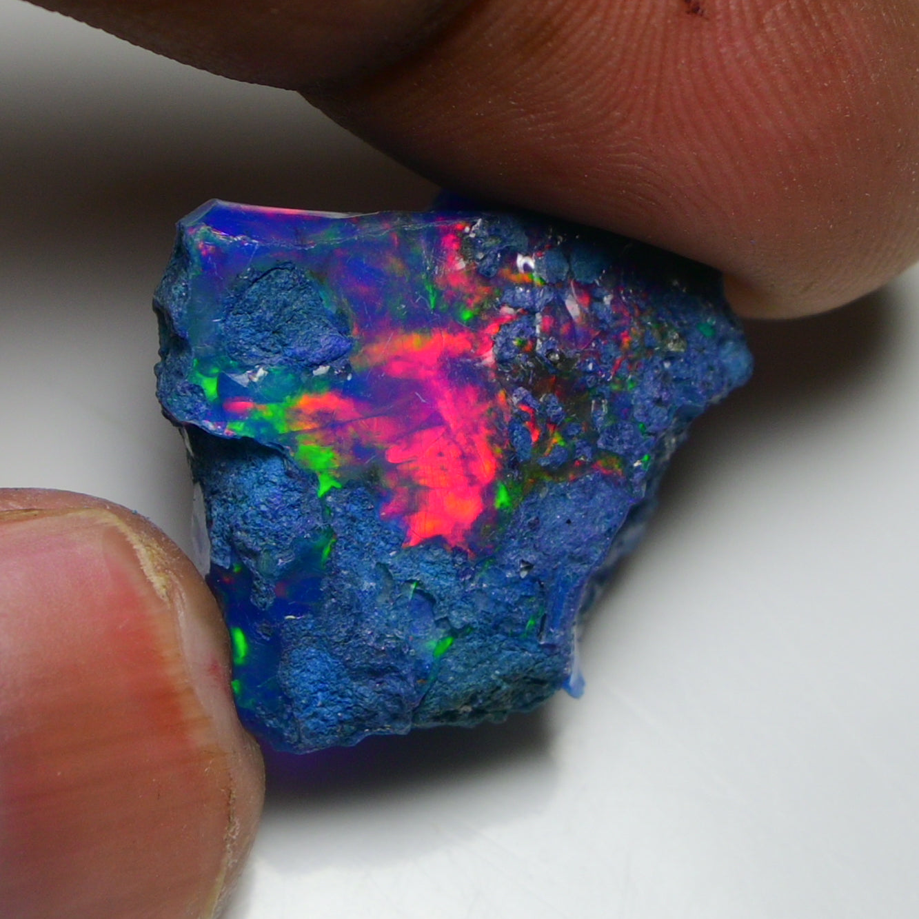 Rare Blue Opal 20.60 Carats | Natural Blue Ethiopian Opal Rough - Ready for Cutting & Jewelry!