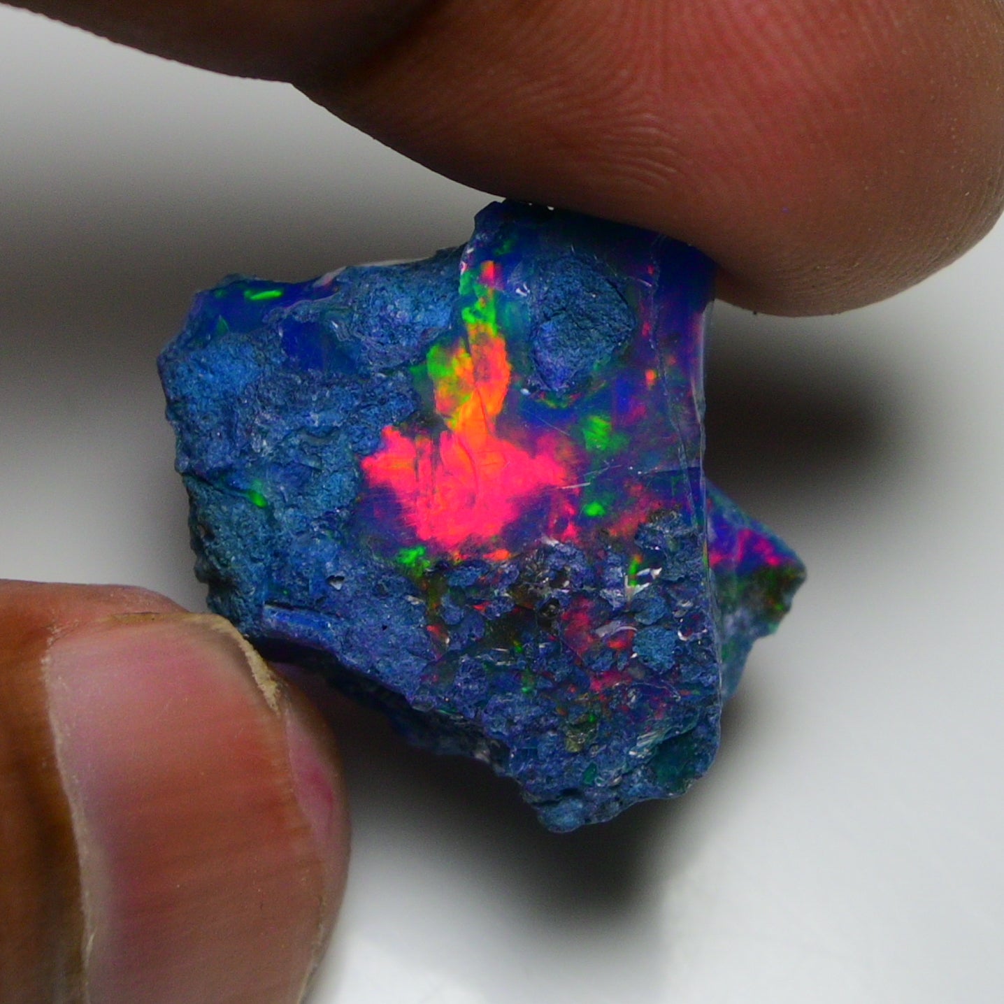 Rare Blue Opal 20.60 Carats | Natural Blue Ethiopian Opal Rough - Ready for Cutting & Jewelry!