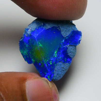 Rare Blue Opal 16.80 Carats | Natural Blue Ethiopian Opal Rough - Ready for Cutting & Jewelry!