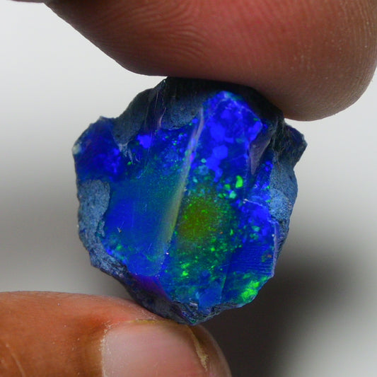 Rare Blue Opal 16.80 Carats | Natural Blue Ethiopian Opal Rough - Ready for Cutting & Jewelry!