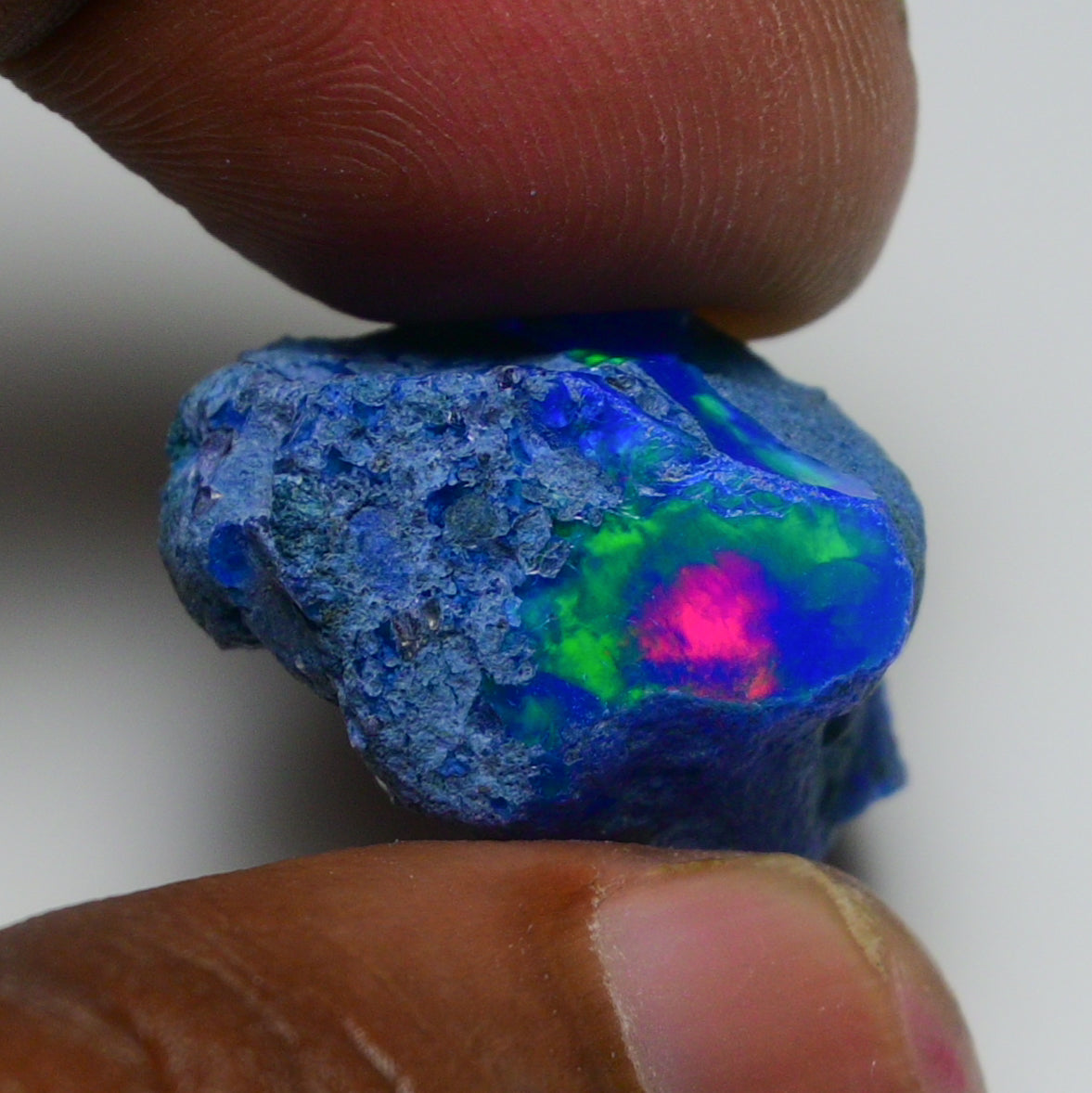 Rare Blue Opal 26.20 Carats | Natural Blue Ethiopian Opal Rough - Ready for Cutting & Jewelry!