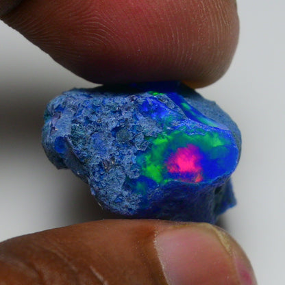 Rare Blue Opal 26.20 Carats | Natural Blue Ethiopian Opal Rough - Ready for Cutting & Jewelry!