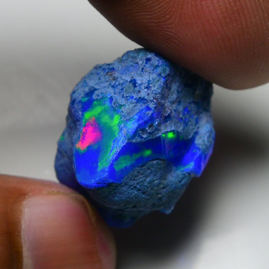 Rare Blue Opal 26.20 Carats | Natural Blue Ethiopian Opal Rough - Ready for Cutting & Jewelry!