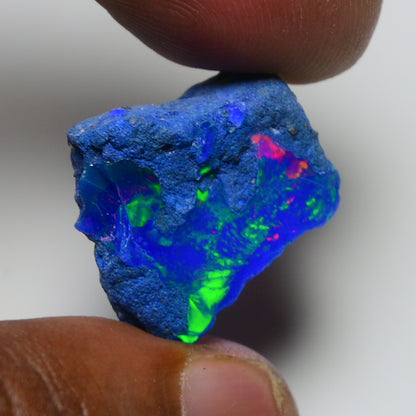 Rare Blue Opal 12.70 Carats | Natural Blue Ethiopian Opal Rough - Ready for Cutting & Jewelry!