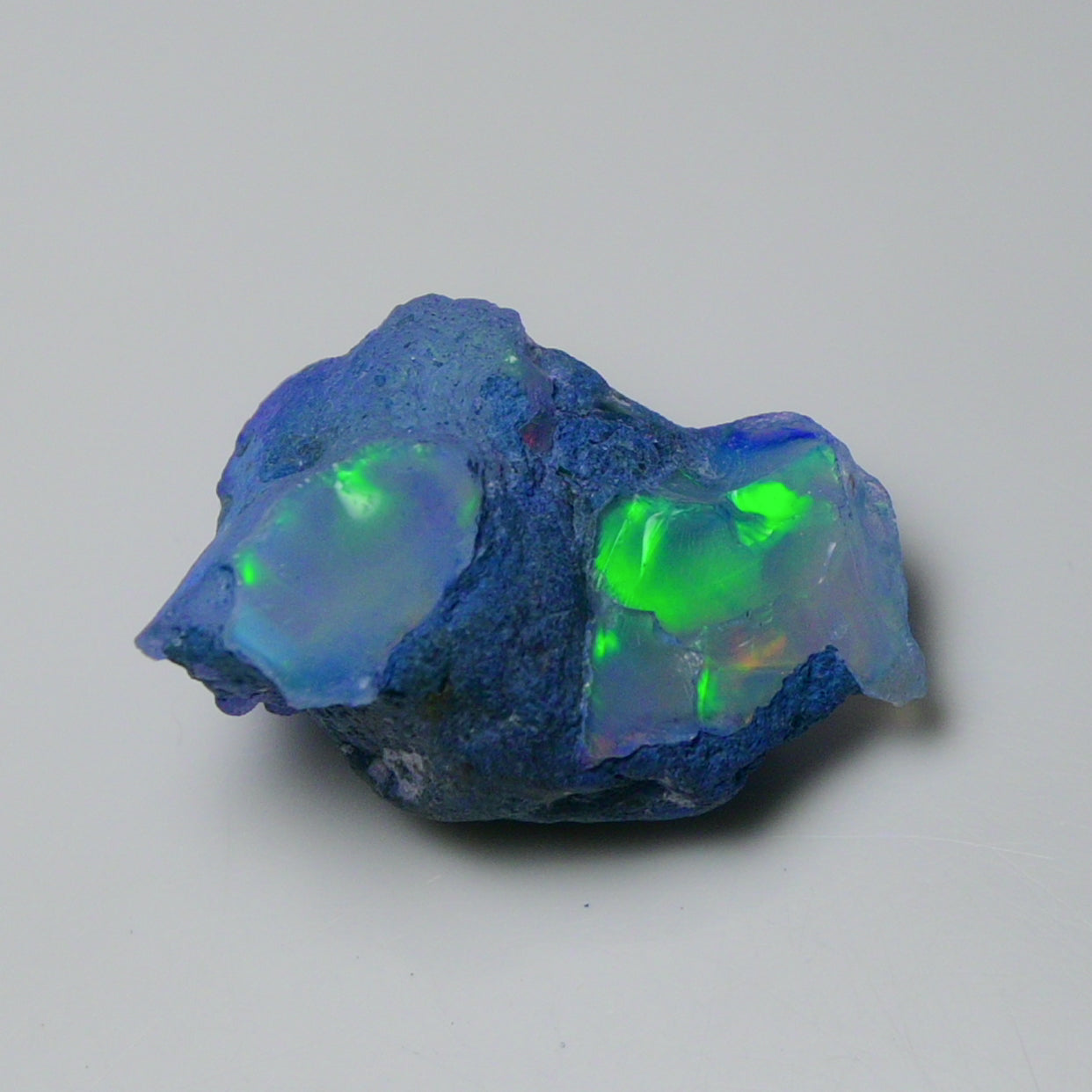 Rare Blue Opal 22.50 Carats | Natural Blue Ethiopian Opal Rough - Ready for Cutting & Jewelry!