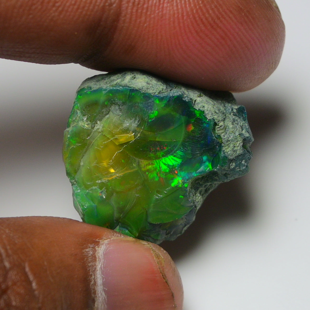 Black Opal 28.45 Carats | Natural Black Ethiopian Opal Rough - Ready for Cutting & Jewelry