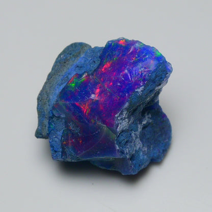 Rare Blue Opal 22.30 Carats | Natural Blue Ethiopian Opal Rough - Ready for Cutting & Jewelry!