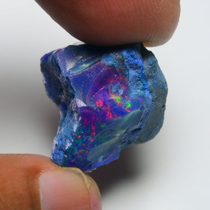 Rare Blue Opal 22.30 Carats | Natural Blue Ethiopian Opal Rough - Ready for Cutting & Jewelry!
