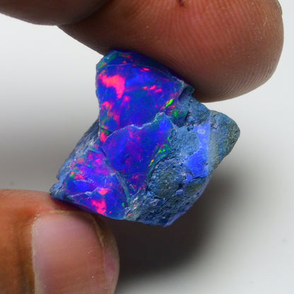 Rare Blue Opal 22.30 Carats | Natural Blue Ethiopian Opal Rough - Ready for Cutting & Jewelry!