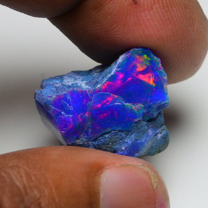 Rare Blue Opal 22.30 Carats | Natural Blue Ethiopian Opal Rough - Ready for Cutting & Jewelry!