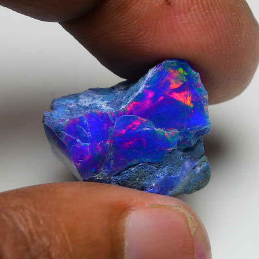 Rare Blue Opal 22.30 Carats | Natural Blue Ethiopian Opal Rough - Ready for Cutting & Jewelry!
