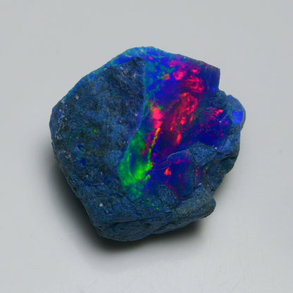 Rare Blue Opal 21.60 Carats | Natural Blue Ethiopian Opal Rough - Ready for Cutting & Jewelry!