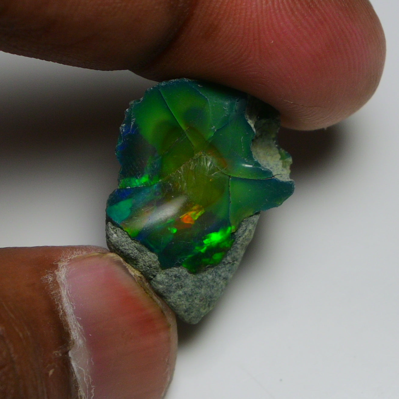 Black Opal 25.00 Carats | Natural Black Ethiopian Opal Rough - Ready for Cutting & Jewelry
