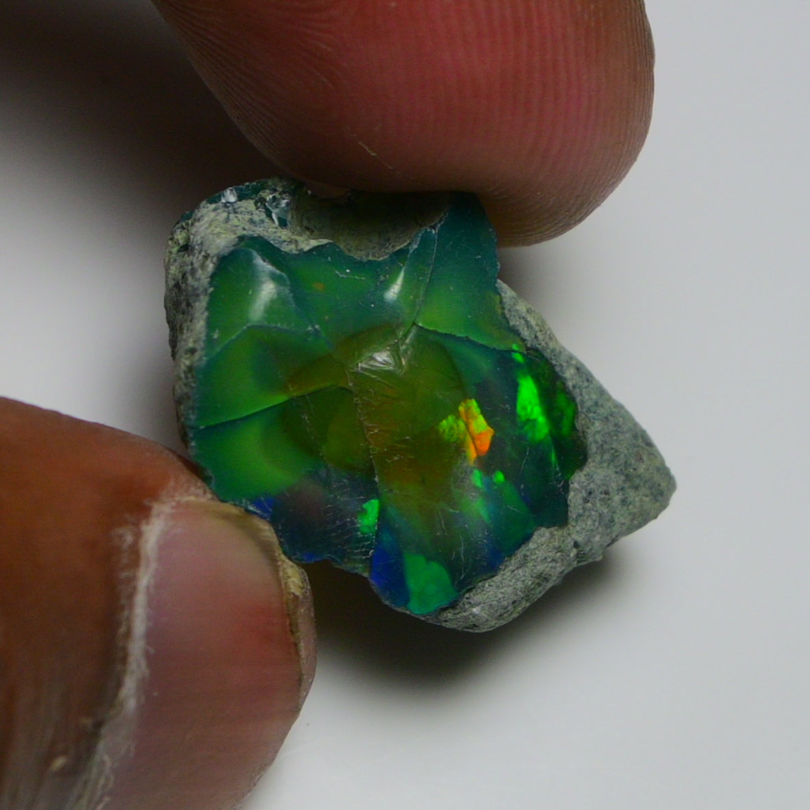 Black Opal 25.00 Carats | Natural Black Ethiopian Opal Rough - Ready for Cutting & Jewelry