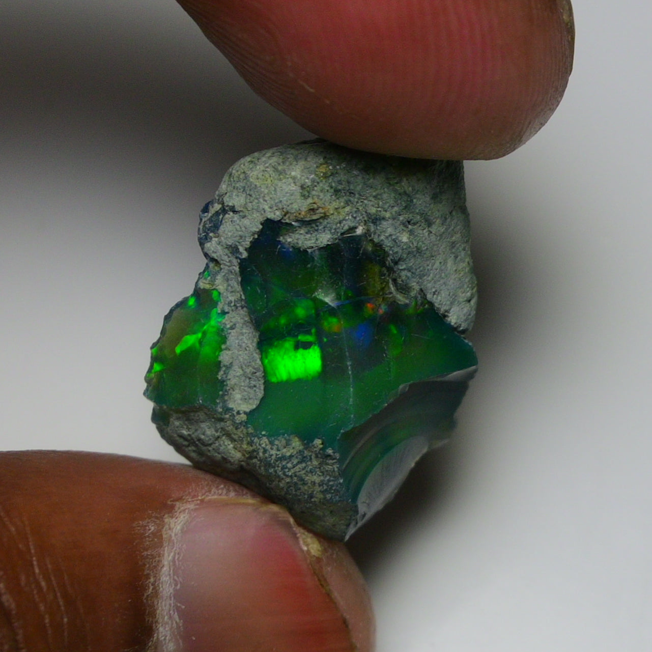Black Opal 25.00 Carats | Natural Black Ethiopian Opal Rough - Ready for Cutting & Jewelry