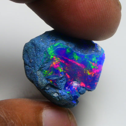 Rare Blue Opal 21.60 Carats | Natural Blue Ethiopian Opal Rough - Ready for Cutting & Jewelry!