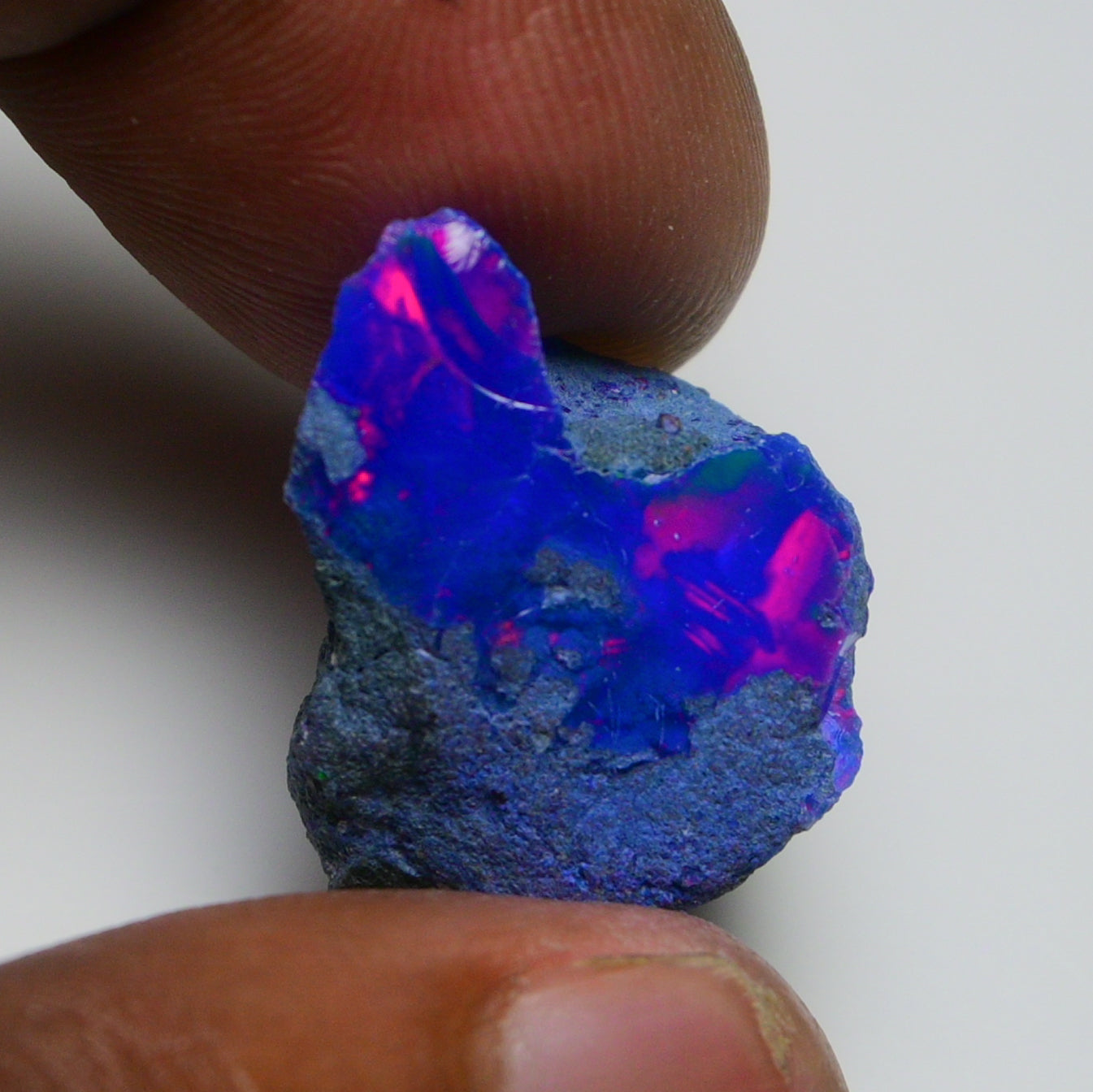 Rare Blue Opal 19.20 Carats | Natural Blue Ethiopian Opal Rough - Ready for Cutting & Jewelry!