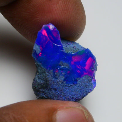 Rare Blue Opal 19.20 Carats | Natural Blue Ethiopian Opal Rough - Ready for Cutting & Jewelry!