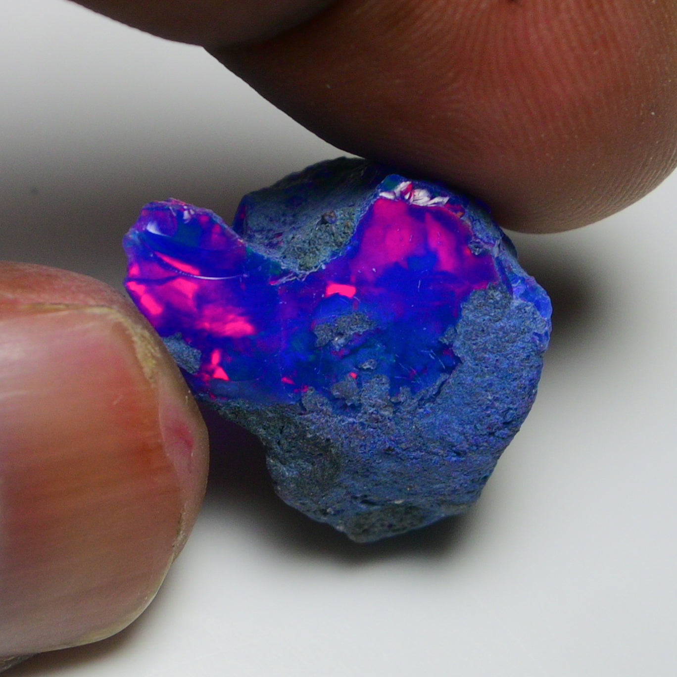 Rare Blue Opal 19.20 Carats | Natural Blue Ethiopian Opal Rough - Ready for Cutting & Jewelry!