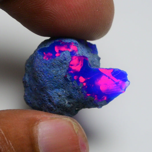 Rare Blue Opal 19.20 Carats | Natural Blue Ethiopian Opal Rough - Ready for Cutting & Jewelry!