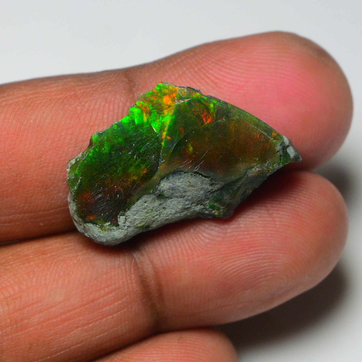 Black Opal 14.15 Carats | Natural Black Ethiopian Opal Rough - Ready for Cutting & Jewelry