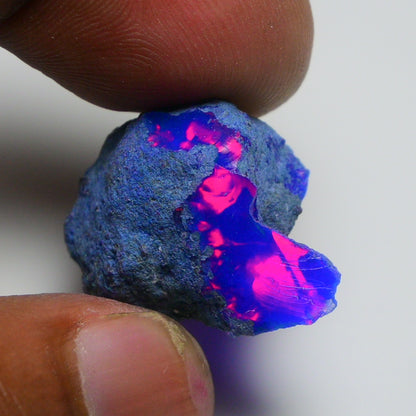 Rare Blue Opal 19.20 Carats | Natural Blue Ethiopian Opal Rough - Ready for Cutting & Jewelry!
