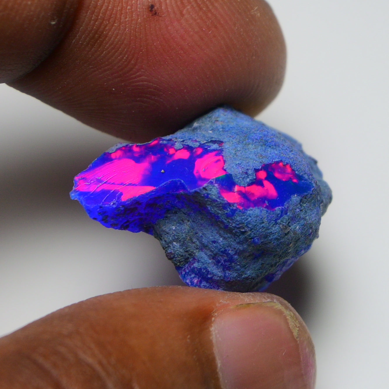 Rare Blue Opal 19.20 Carats | Natural Blue Ethiopian Opal Rough - Ready for Cutting & Jewelry!
