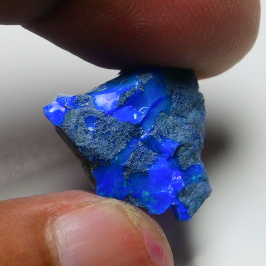 Rare Blue Opal 12.10 Carats | Natural Blue Ethiopian Opal Rough - Ready for Cutting & Jewelry!