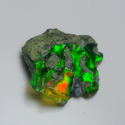 Black Opal 11.10 Carats | Natural Black Ethiopian Opal Rough - Ready for Cutting & Jewelry