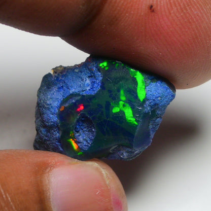 Rare Blue Opal 12.20 Carats | Natural Blue Ethiopian Opal Rough - Ready for Cutting & Jewelry!