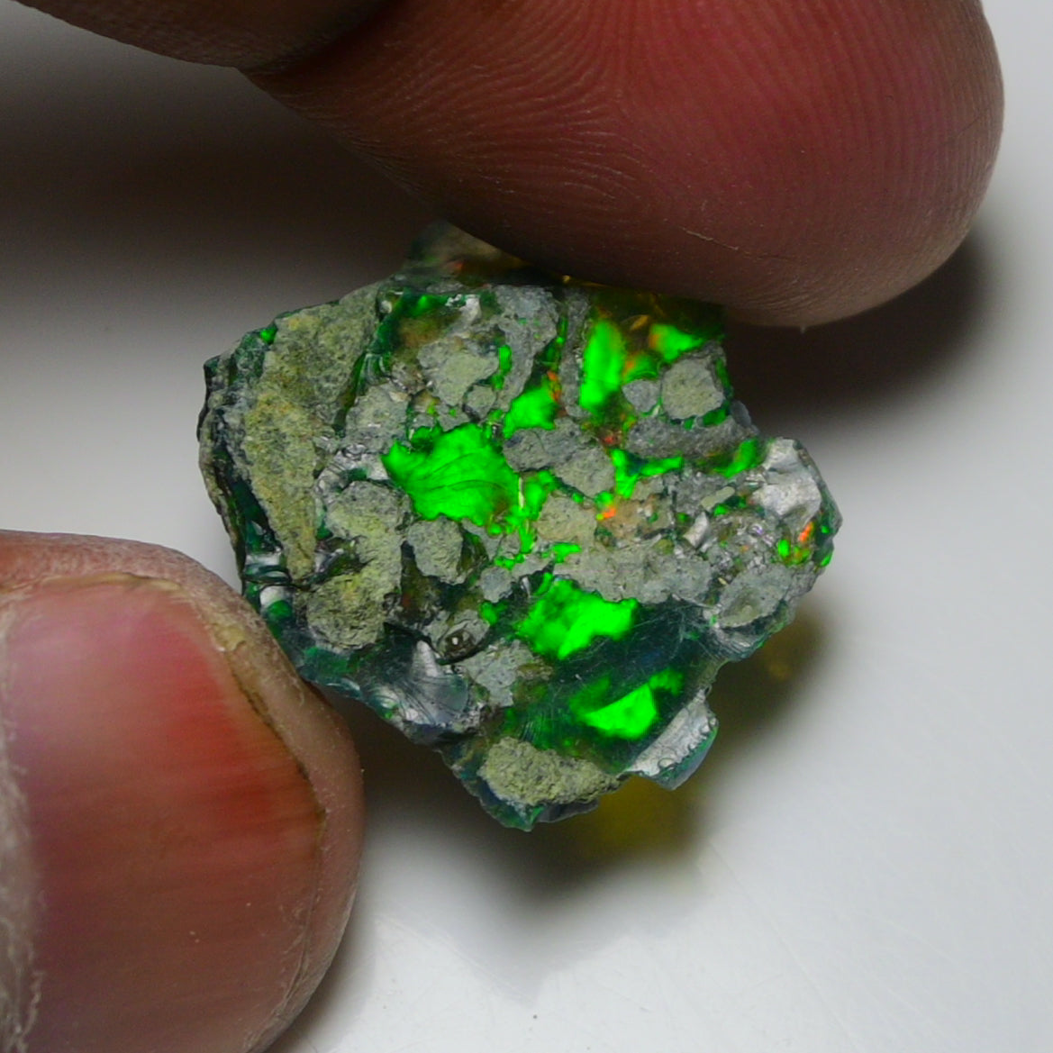 Black Opal 11.10 Carats | Natural Black Ethiopian Opal Rough - Ready for Cutting & Jewelry