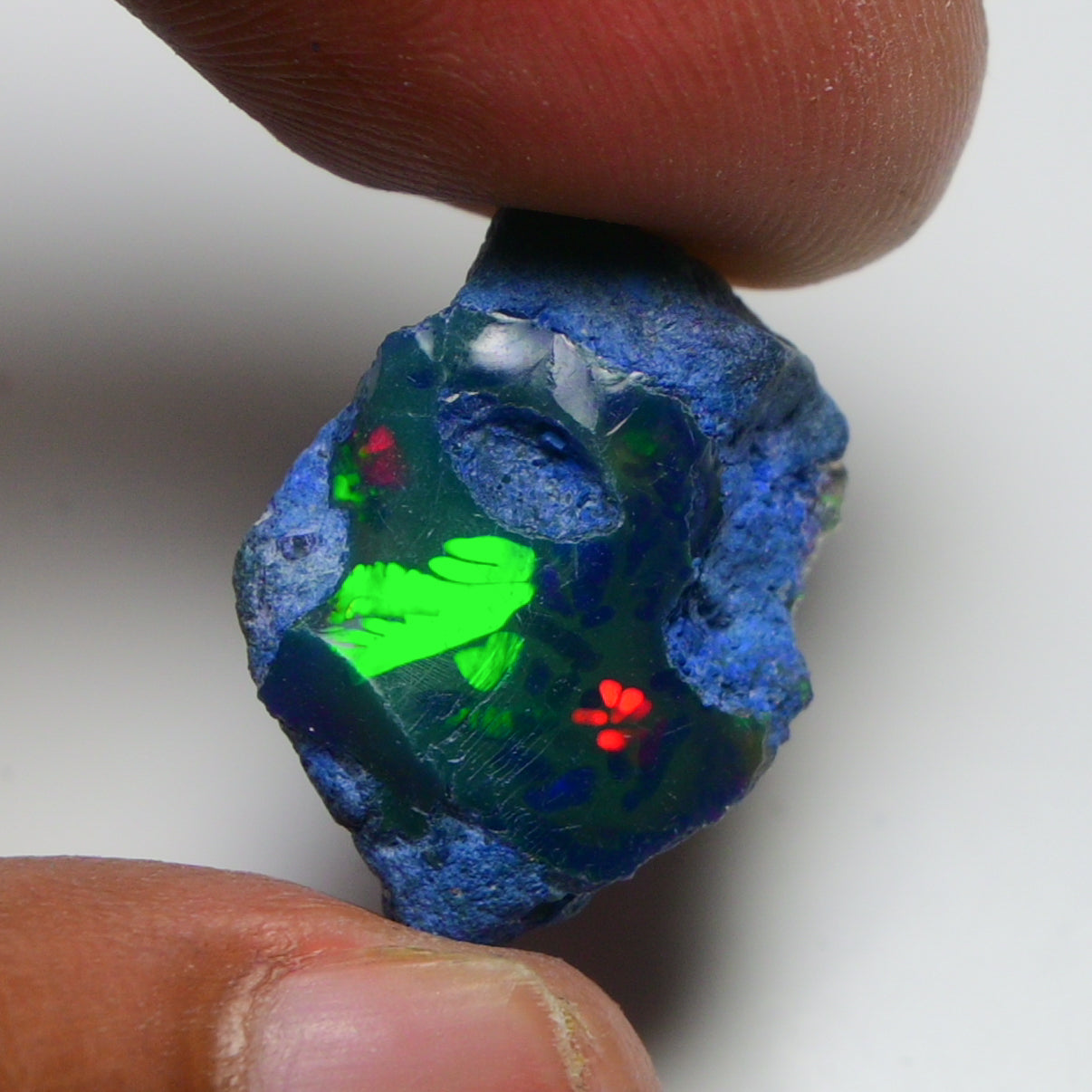 Rare Blue Opal 12.20 Carats | Natural Blue Ethiopian Opal Rough - Ready for Cutting & Jewelry!