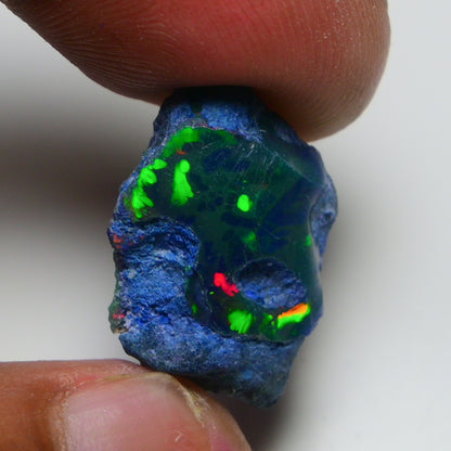 Rare Blue Opal 12.20 Carats | Natural Blue Ethiopian Opal Rough - Ready for Cutting & Jewelry!